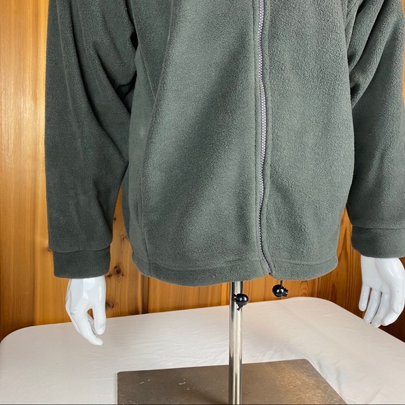 VTG 90s Nike Fleece Full Zip Jacket Swoosh XL Gray - Picture 4 of 13